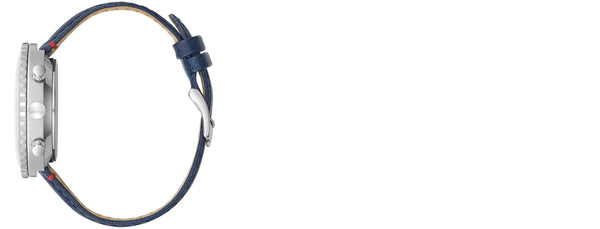 Reloj Bulova Archives Series Chronograph C Blue Leather Strap 96A283