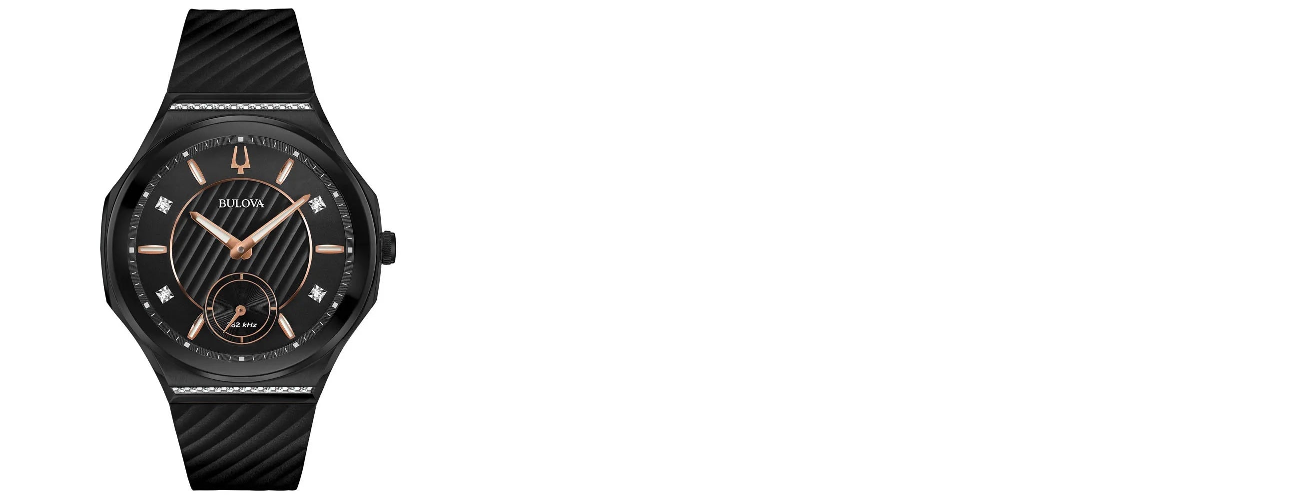 Reloj Bulova (Lady) CURV Diamond Black Dial Strap 98R240