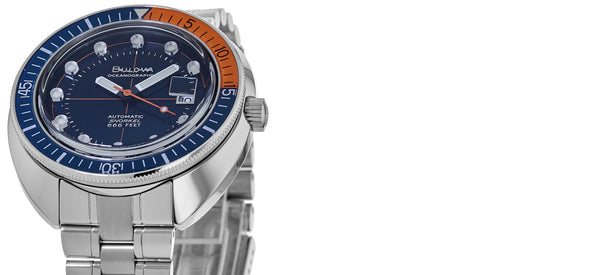 Reloj Bulova Oceanographer Devil Diver BlueOrange SS Strap 96B321