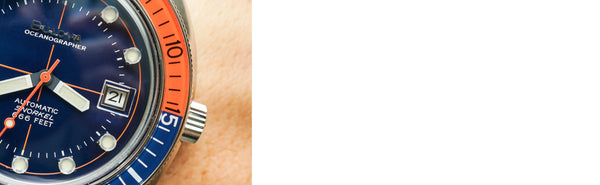 Reloj Bulova Oceanographer Devil Diver BlueOrange SS Strap 96B321