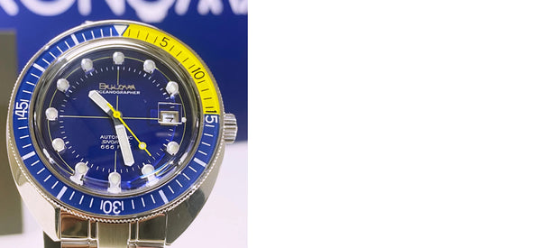 Reloj Bulova Oceanographer Devil Diver BlueYellow SS Strap 96B320