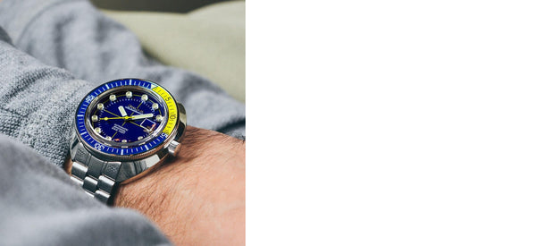 Reloj Bulova Oceanographer Devil Diver BlueYellow SS Strap 96B320