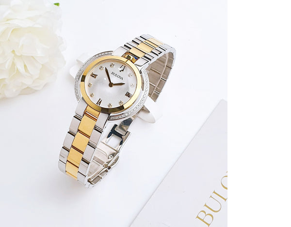 Reloj Bulova (Lady) Diamond Rubaiyat SSGold Strap 98R246