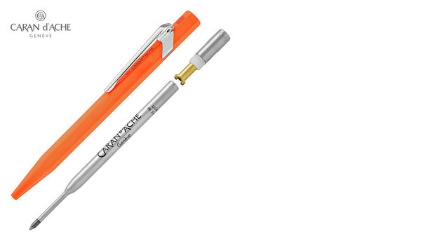 Lapicera Boligrafo Caran d'Ache 849 Popline Fluo Orange
