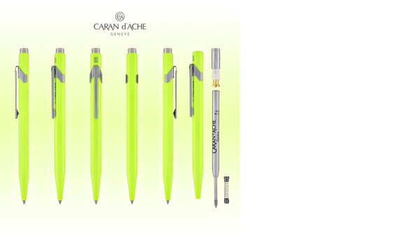 Lapicera Boligrafo Caran d'Ache 849 Popline Fluo Yellow