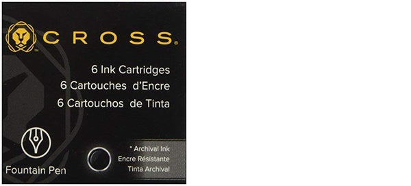 Set Tinta Repuesto Pluma Cartridge Cross - Negro / 8921