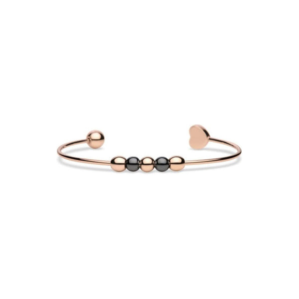 Pulsera Bering Bangle Rose Gold Heart 625-6337-057
