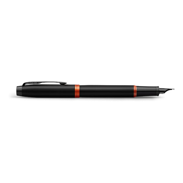 Lapicera Pluma Fuente Parker Im Vibrant Rings Flame Orange M