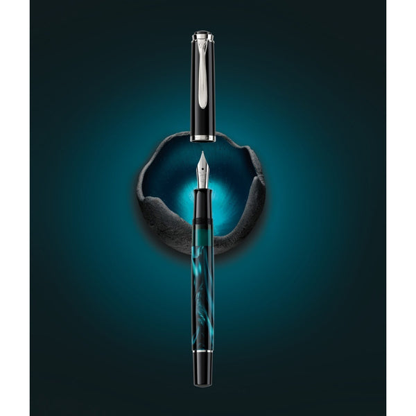 Lapicera Pluma Pelikan M205 Petrol - Extra Fine (EF)
