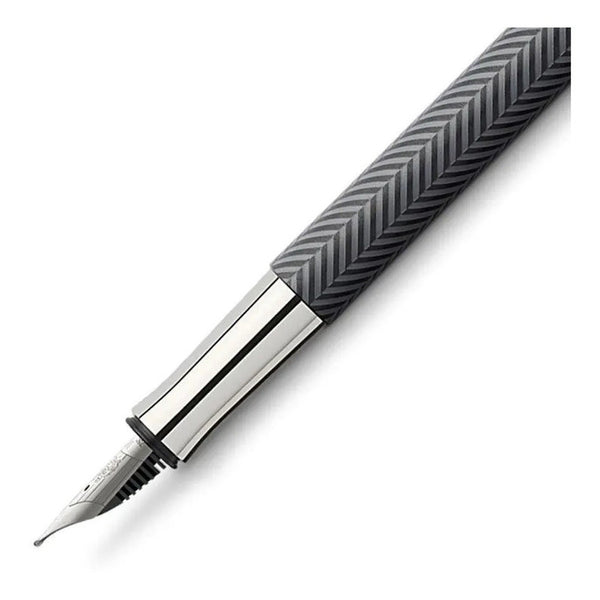 Lapicera Pluma Fuente Graf Von Faber-castell Guilloche Cisele - Medium