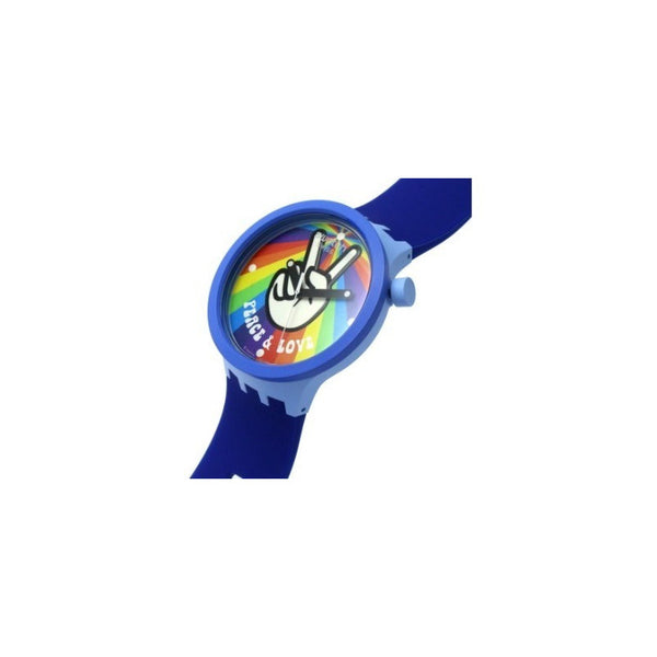 Reloj Swatch Big Bold Bioceramic Peace Hand Love Sb03n105