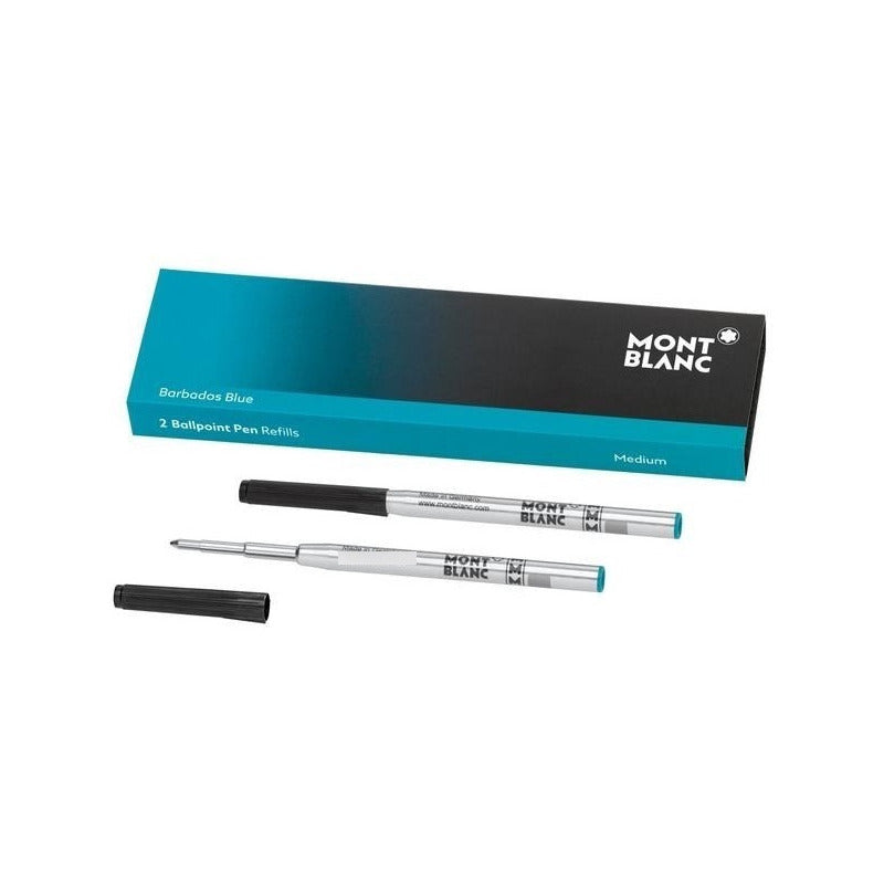 Tinta Set Repuesto Boligrafo Montblanc (Medium) Barbados Blue