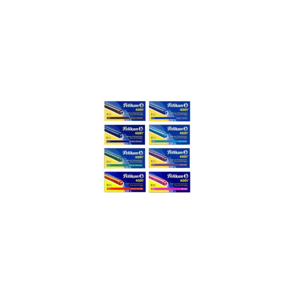 Tinta P/pluma Fuente Pelikan 4001 Cartridges Largo Turquesa