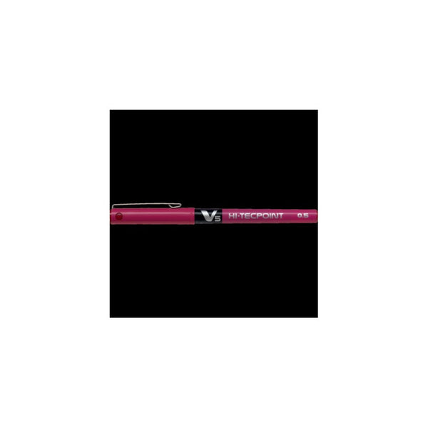 Pack 12 Lápices De Tinta Pilot V5 Hi-tecpoint Dark Red