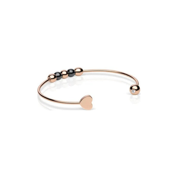 Pulsera Bering Bangle Rose Gold Heart 625-6337-057