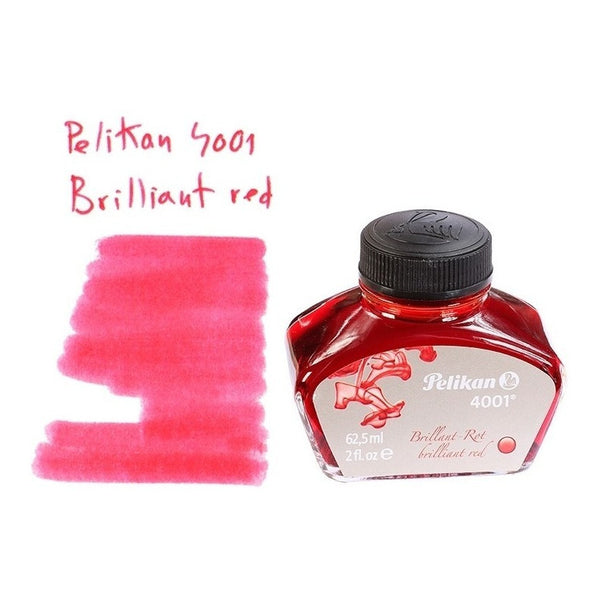 Tinta Para Pluma Fuente Pelikan 4001 - 30 Ml - Rojo