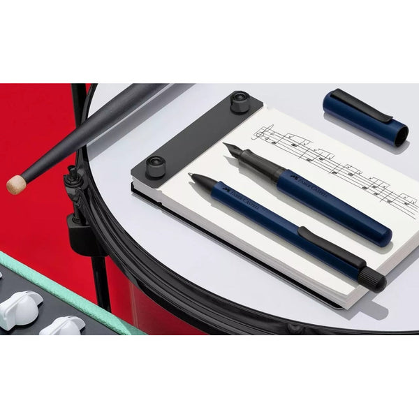 Lapicera Pluma Fuente Faber-castell Hexo - Blue Medium