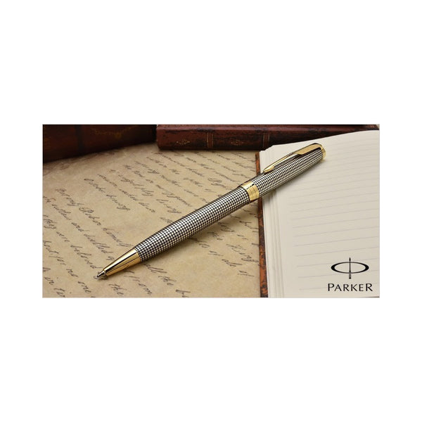 Lapicera Boligrafo Parker Sonnet Silver With Ciselé Pattern