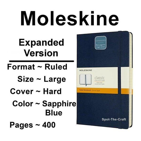 Moleskine Libreta Rayas Tapa Dura Large Classic Expanded Black