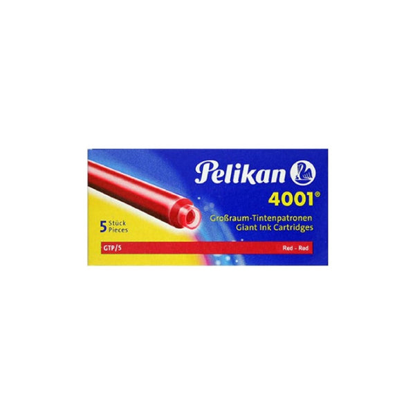 Tinta P/pluma Fuente Pelikan 4001 Cartridges Largo Rojo