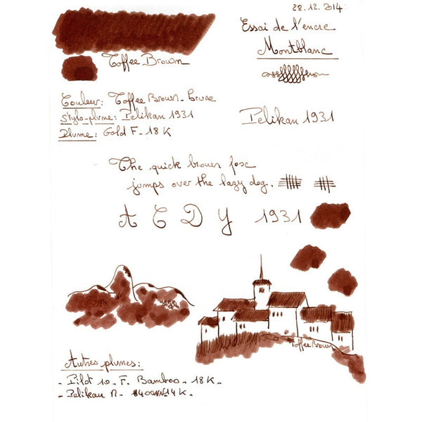 Tinta Montblanc Set Cartridges - Toffee Brown