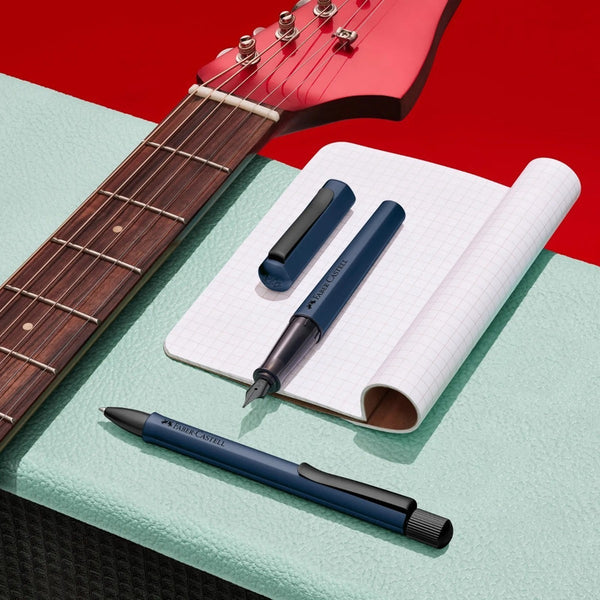 Lapicera Pluma Fuente Faber-castell Hexo - Blue Medium
