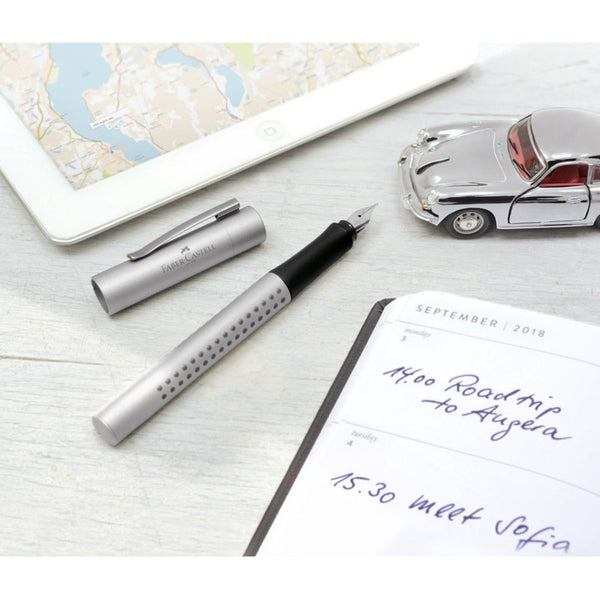 Lapicera Pluma Fuente Faber-castell Grip - Gris