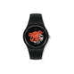 Reloj Swatch Bioceramic Time To Red Big So32b110