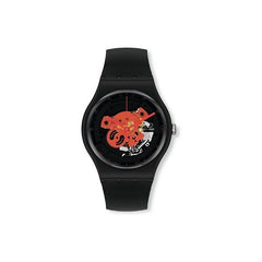 Reloj Swatch Bioceramic Time To Red Big So32b110