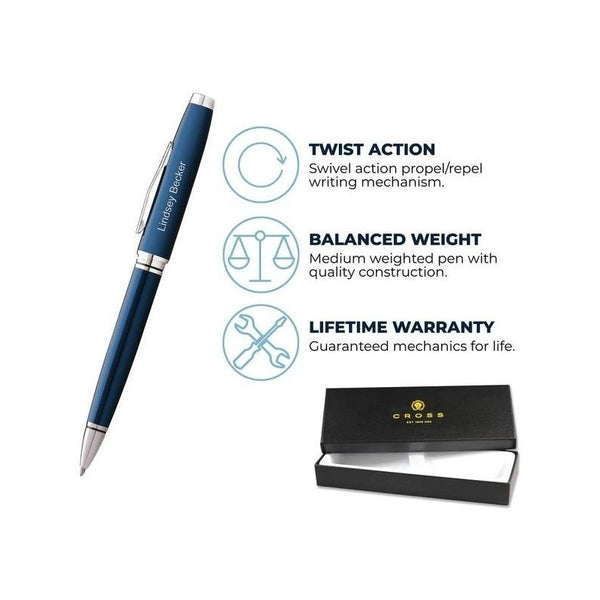 Lapicera Boligrafo Cross Coventry Blue At0662-9