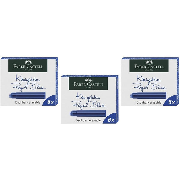 Tinta Para Pluma Fuente Faber-castell - Cartridges- Azul