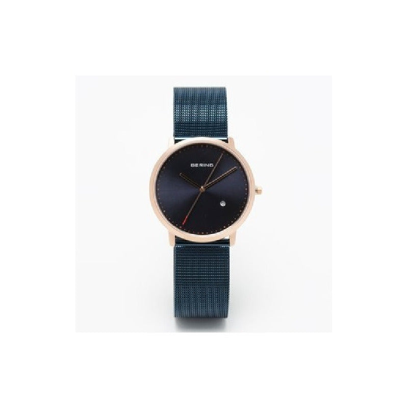 Reloj Bering Unisex Watch Blue Dial Mesh 11139-367