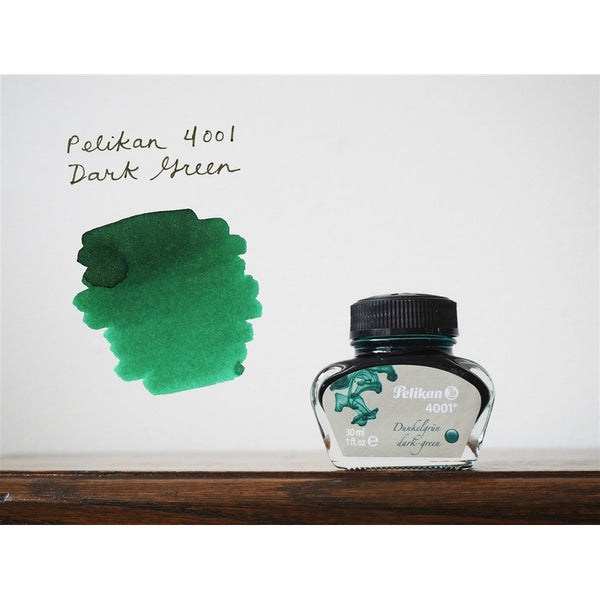Tinta Para Pluma Fuente Pelikan 4001 - 30 Ml - Verde Oscuro
