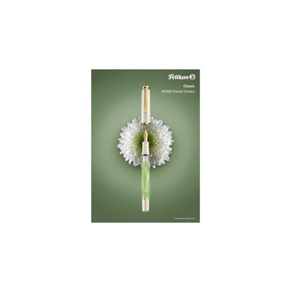 Lapicera Pluma Pelikan M200 Pastel Green Marble - Medium (M)