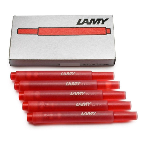 Tinta Pluma Fuente Lamy T10 - Cartridges Rojo (5 Pcs)