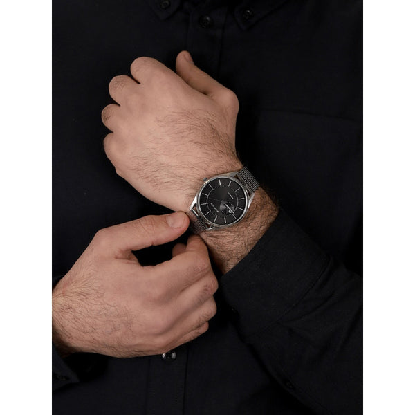 Reloj Bering Men Watch Automatic Black Silver 16243-077