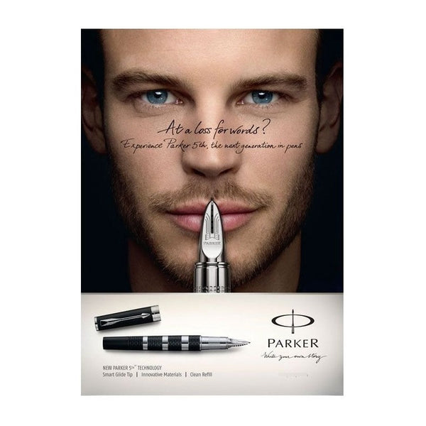 Lapicera Parker 5th Ingenuity Black Silver Lacquer Ct