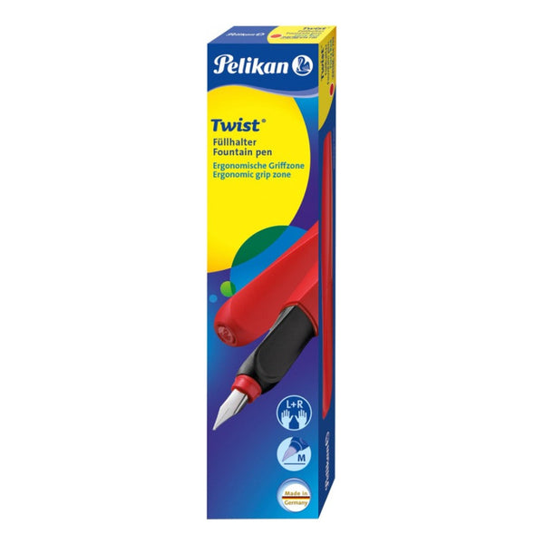 Lapicera Pluma Fuente Pelikan Twist - Fiery Red (Medium)