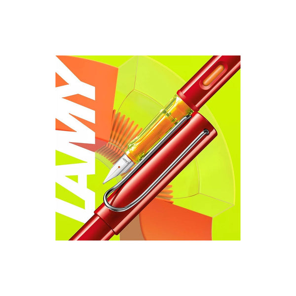 Set Lapicera Pluma Lamy Al-star Glossy Red Edicion Especial Color De La Tinta Rojo Color Del Exterior Rojo