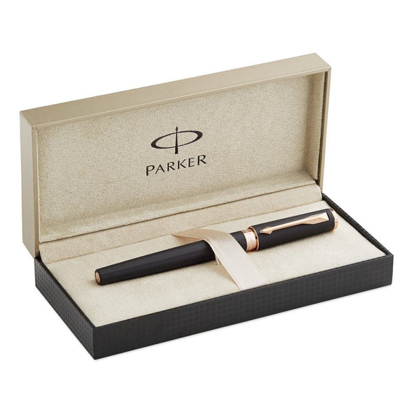 Lapicera Parker 5th Ingenuity Black Silver Lacquer Ct