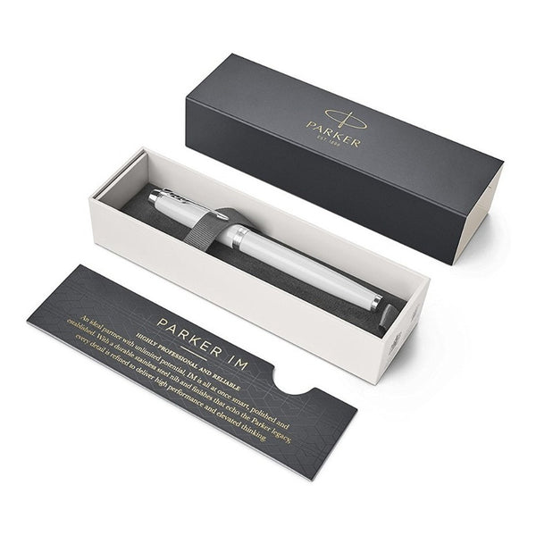 Lapicera Rollerball Parker Im White Chrome