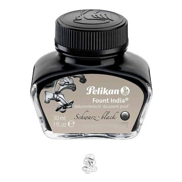 Tinta Para Pluma Fuente Pelikan - 30 Ml - India Negro