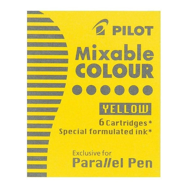 Cartridges Pluma Caligrafia Pilot Parallel Color Amarillo