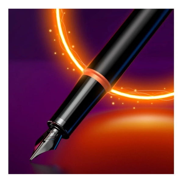 Lapicera Pluma Fuente Parker Im Vibrant Rings Flame Orange M
