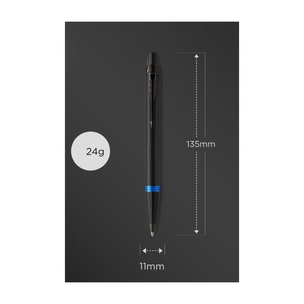 Lapicera Boligrafo Parker Im Vibrant Rings Marine Blue