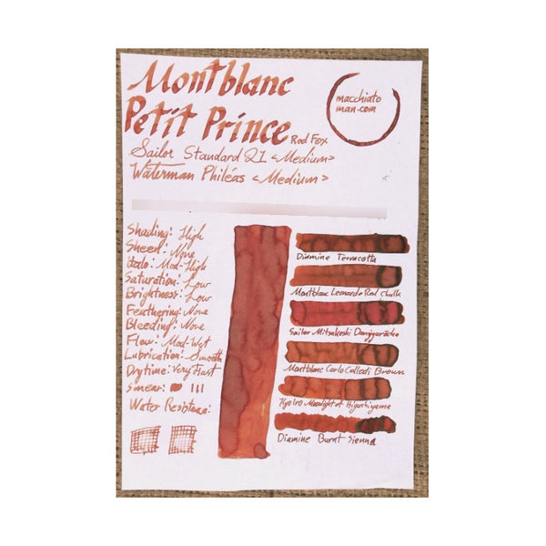 Tinta Montblanc Set Cartridges - Petit Prince Red Fox 118206