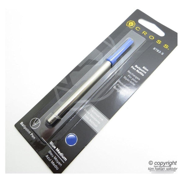Tinta Repuesto Boligrafo Cross Slim Azul Medium / 8783-5