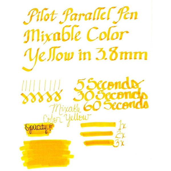 Cartridges Pluma Caligrafia Pilot Parallel Color Amarillo