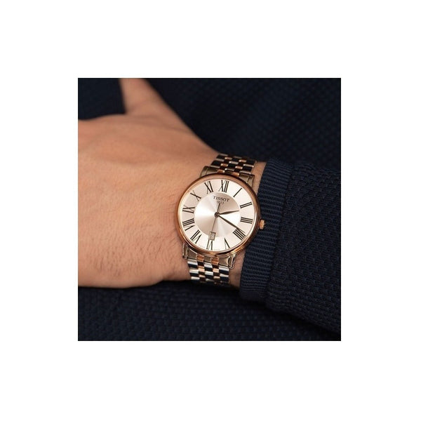 Reloj Tissot Carson Rose Gold Silver Strap T1224102203300