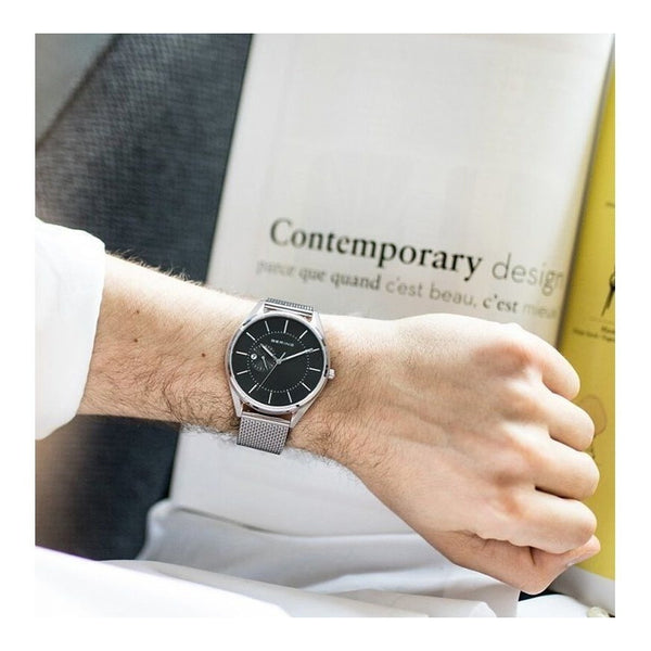 Reloj Bering Men Watch Automatic Black Silver 16243-077